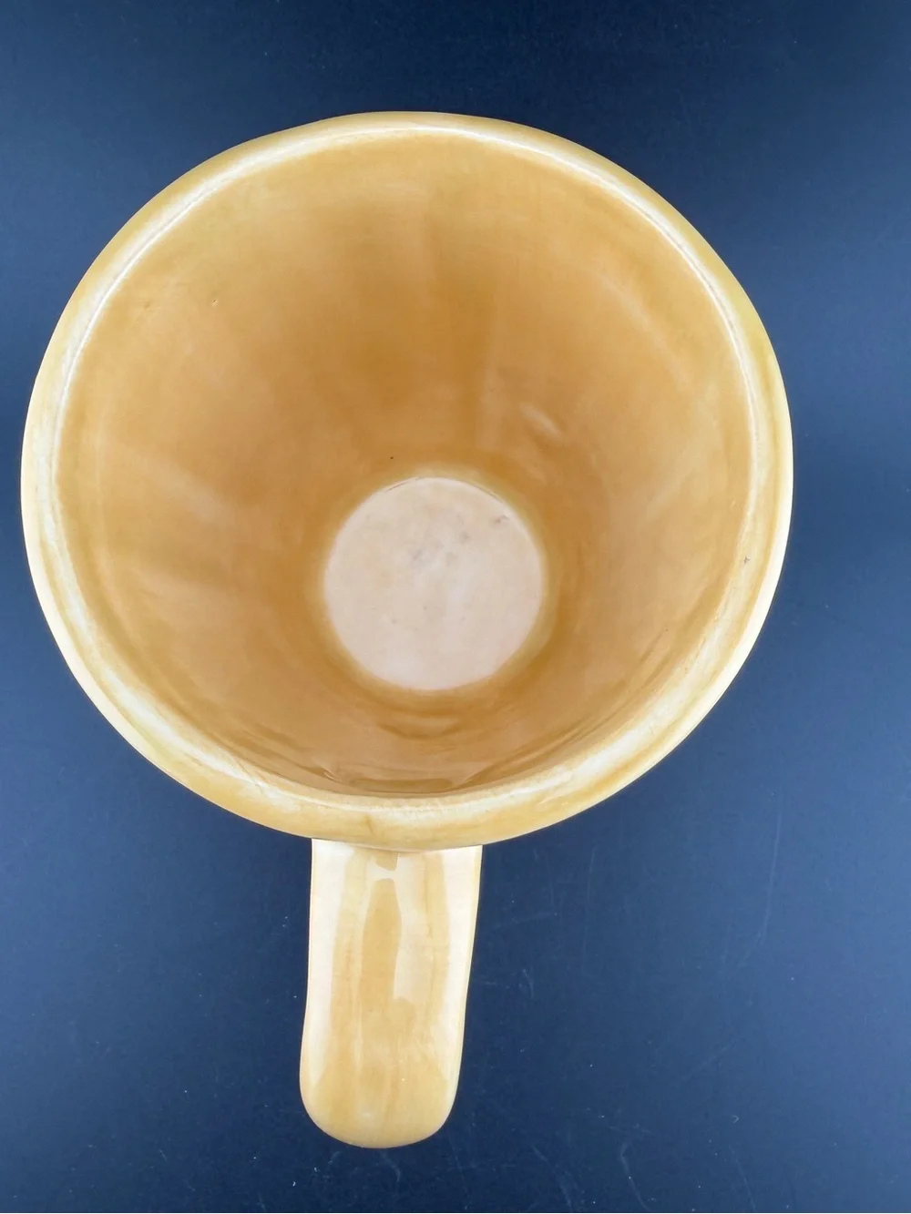 Pottery Barn Yellow/Gold Sausalito Ridge Ceramic Coffee Mug